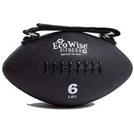 6 Lbs EcoWise Slim Olive Weight Ball, Black -7.25 In. Dia.